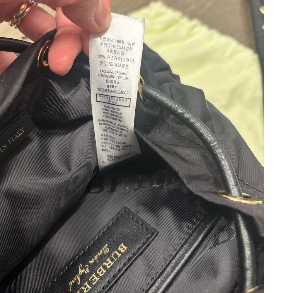 BURBERRY-Nylon Backpack - Picture 3 of 10